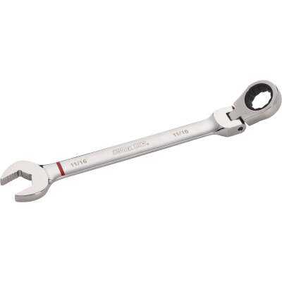 Channellock Standard 11/16 In. 12-Point Ratcheting Flex-Head Wrench