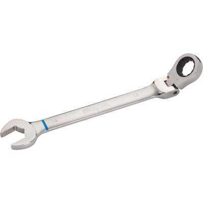 Channellock Metric 19 mm 12-Point Ratcheting Flex-Head Wrench