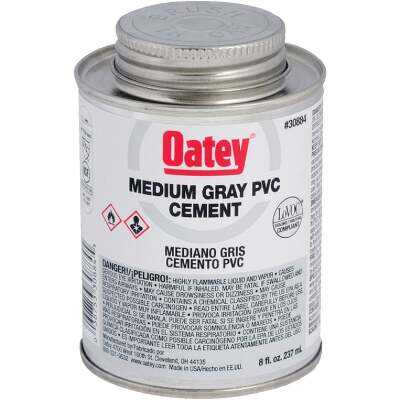 Oatey 8 Oz. 40 F to 90 F PVC Gray Cement
